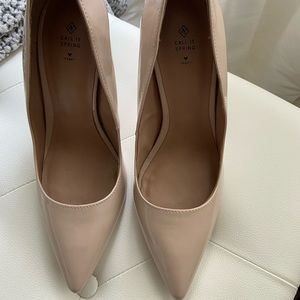 Nude vegan leather stiletto - Call it Spring